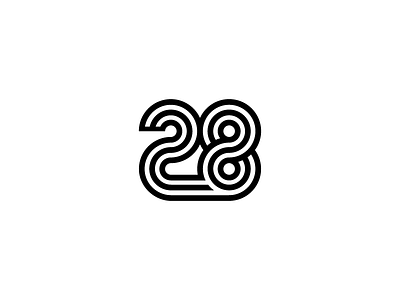 Number 28 Logo Design