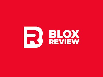 Blox Review Logo Design blog vlog game review brand identity branding graphic letter b r lettermark type typography text logo mark symbol icon youtube play monogram