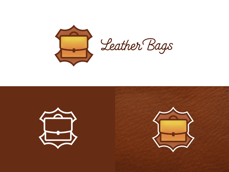 Leather Bags Logo Design by Mihai Dolganiuc on Dribbble
