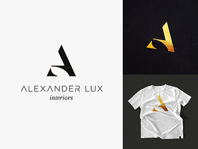 Alexander Lux Interiors Logo Design