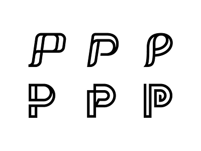 Letter P Mark Exploration branding identity buy sale logo custom text type geometric geometry flow letter p logo letter symbol lines circles