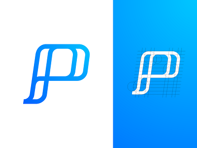 Letter P Exploration — Concept 01 branding identity buy sale logo custom text type geometric geometry flow grid letter p logo letter symbol lines circles