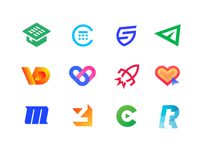 New Logo Collection 2017 — 2018 (#4) logos, mark, design book student university buy calculator finance money stats designer brand identity branding letter m z c negative space letter s sport shield speed paper plane fly sms pills medicine health hospital play symbol icon rocket launch space cosmos vd monogram lettermark wordmark