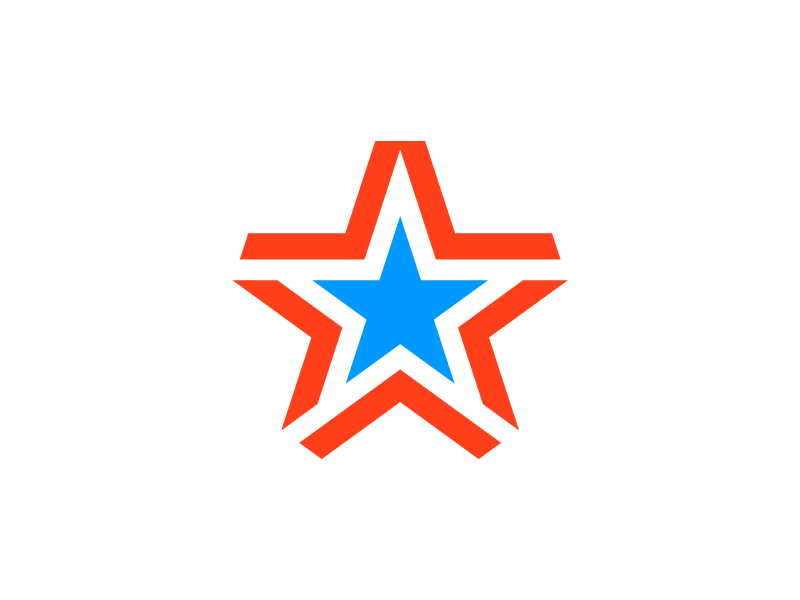 Star Logo Exploration 3 fame celebrity marketing for sale buy unused startup company business modern strong negative space symbol lines shape solid star brand identity branding graphic logo mark symbol icon