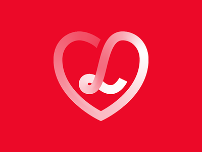 @logoamor Logo Update brand identity branding graphic heart letter l path instagram feature page artist logo mark symbol icon red passion love type typography custom text