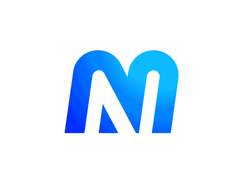 MN Monogram Animation (w/ Video Process, Check Link) animation video art gif brand identity branding graphic logo mark symbol icon mn ambigram vector design illustration app
