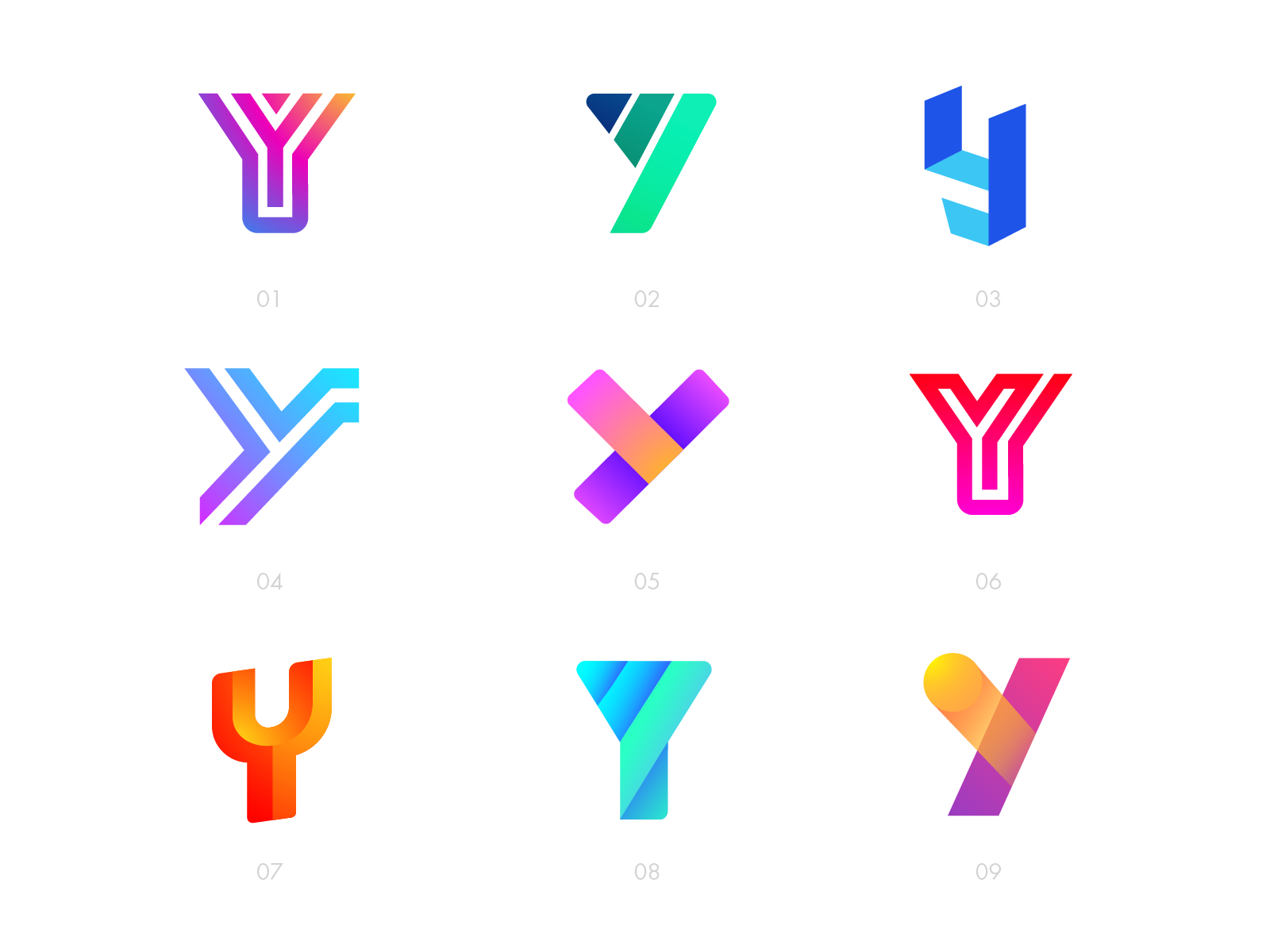 Letter Y Exploration — All Concepts by Mihai Dolganiuc on Dribbble