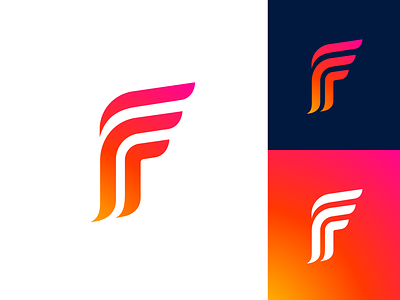 Letter F Exploration — Sold brand identity branding graphic business social media marketing design ui app startup form type text typography gradient modern solid color logo mark symbol icon typeface flow custom word