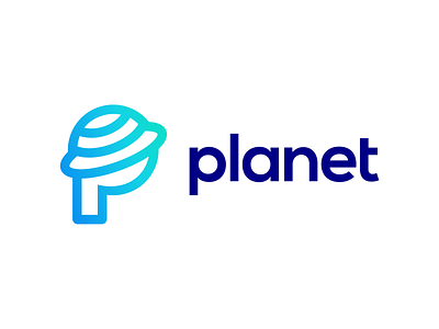 P for Planet Logo Design