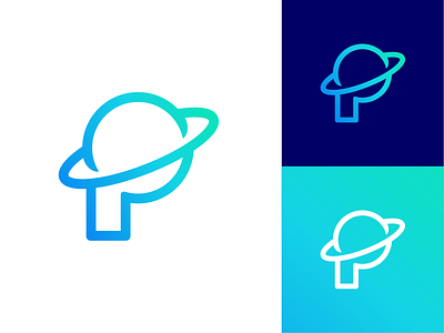 P for Planet Logo Design (Reworked)
