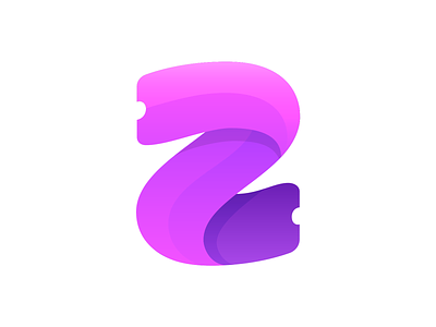 Z + Ticket Logo Exploration 2 brand identity branding graphic business marketing social media colors mix shadow depth flat ui 2d 3d flow dynamic speed fold for sale unused buy fresh young vibe colorful fun modern flexible confidence green neon cyber purple guarantee happy safe peace letter z type text logo mark symbol icon organizer buy online people purple overlay transparent clean ticket event token blockchain
