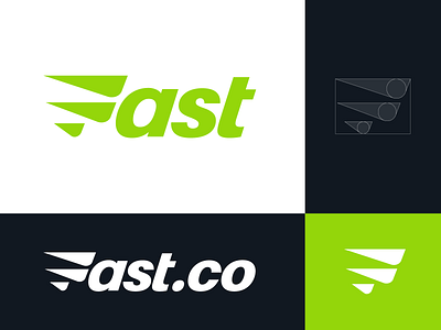 Fast — Logo Design for Login Tool brand identity branding easy password fast quick access green letter f login enter register logo mark symbol icon wordmark type typography
