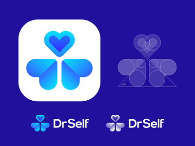 DrSelf Approved Logo Design for Self Care Medical App app ios android help brand identity branding freedom free liberty health healthcare patient hearts love medicine doctor help helper assistance advice human fly wings spread logo mark symbol icon love hearts community group passion self care advice person individual clean minimal pills drugs pharmacy hospital