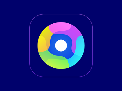 Circles App Approved Logo Design app ios android navigation brand identity branding circle circles round friendly curves path color colorful group team community together logo mark symbol icon mix mixed gradient colors overlap intersect intimacy space personal center central element rainbow happy pride positive tech technology cyber computer