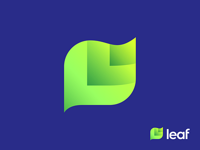 L + Leaf Logo Exploration for Software Company