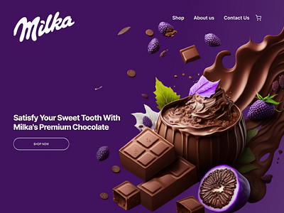 Ui Milka Landing Page