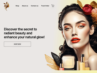 Ui beauty Store branding graphic design ui ux