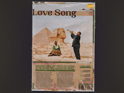 Love Song - Poster Design art direction color design editorial geometric graphic graphic design grid magazine minimal poster retro texture vintage