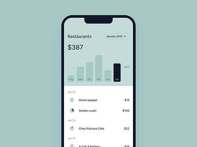 Money tracker - Details