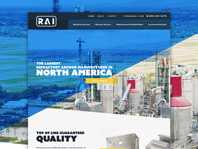 Rai Small blue factory manufacturer web design