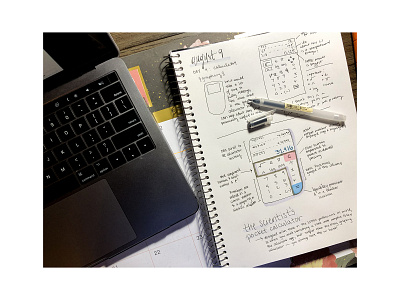 Daily UI #4 | Calculator dailyui design sketch sketchbook ui ux