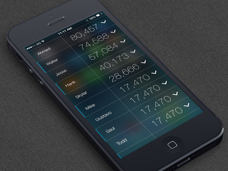 Expand and Collapse app design arc menu design ios iphone ui ui design ux