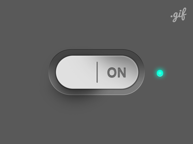 Another On and Off Switch [GIF] animated button clean gif light on and off switch ui