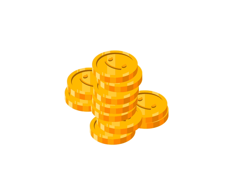 Appboy's Golden Coins animated appboy coins flat gif gold money rich