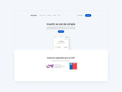 Homepage Facelift for Fintual branding ui