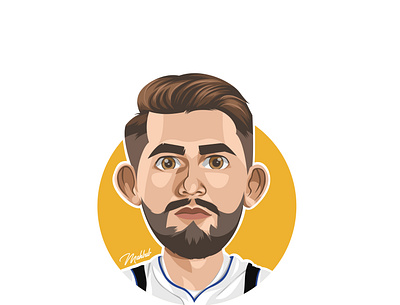 Luka Doncic avatar caricature cartoon design graphic design illustration nba vector