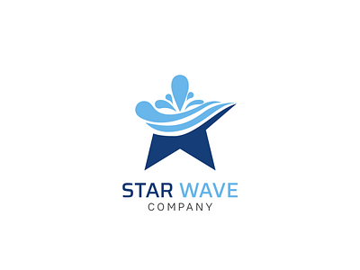 Star Wave branding clean logo design illustrator logo logodesign minimalist logo modern logo star wave
