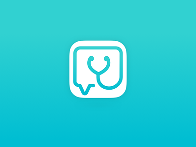 iOS App Icon for Go2GP app branding doctor gradient icon ios logo unused