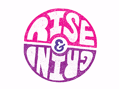 Rise & Grind bitches animation gif hand done rise grind typography