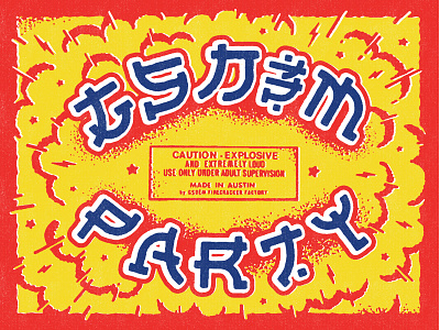 GSD&M SXSW Party Typography