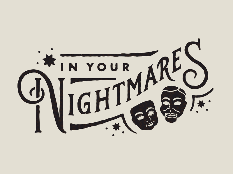 In Your Nightmares 👹👹👹 1800s 1900s creepy custom dolls hand lettering masks occult old type typography vintage