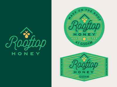 Honey Branding bee branding honey icon label logo mark script type typography