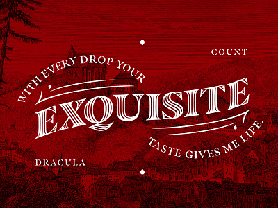 Masqualero Newsletter bram stroker dracula etching font transylvania type typeface typography vampire