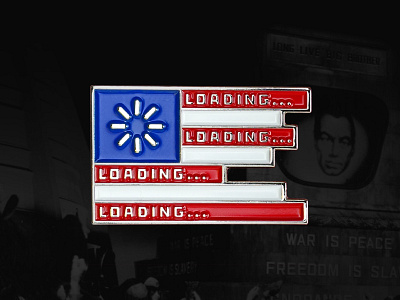 Net Neutrality 1984 america big brother censorship enamel pin flag freedom internet lapel pin net neutrality patriotism trump