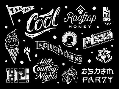 Type & Illustration icon illustration lettering logo script type typography
