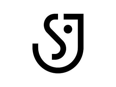 Monogram - Joydeep Sengupta black and white face identity logo mark minimal monogram type