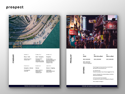 Sample Prospect Design / Itinerary