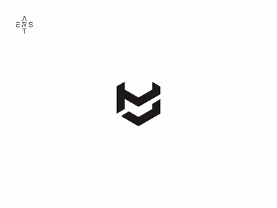 M icon logo logo design