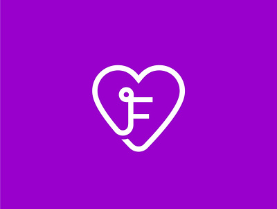 F love icon logo logo design
