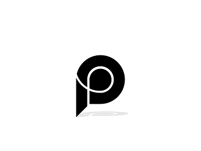 P icon logo logo design