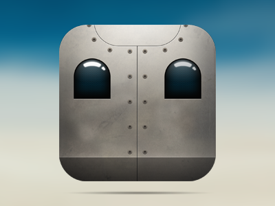 Robot App Icon app icon icon ios icon iron maiden metal