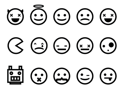 Emoticons emoticons icons minimal plain
