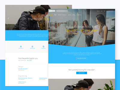 Eventbrite Careers Page design redesign visual design web design