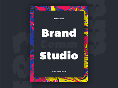 Brand Studio Poster brand graphic design poster poster design