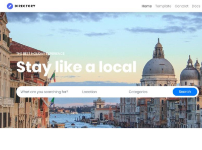 Travel Landing page