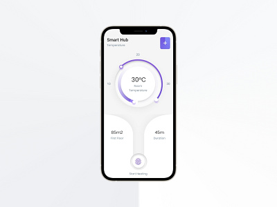 Smart HuB app design flat ui ux
